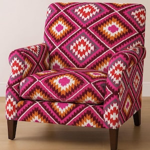 Ikat Upholstery Fabric: Soft Ethnic Canvas for Home Decor - 150cm Width