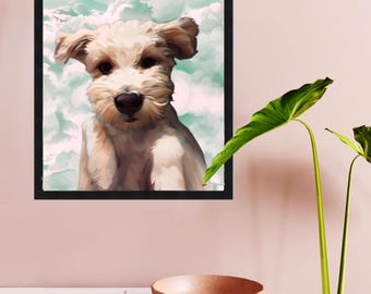 Hand Illustrated Pet Portrait for your favorite Dog Lover or Cat Lady
