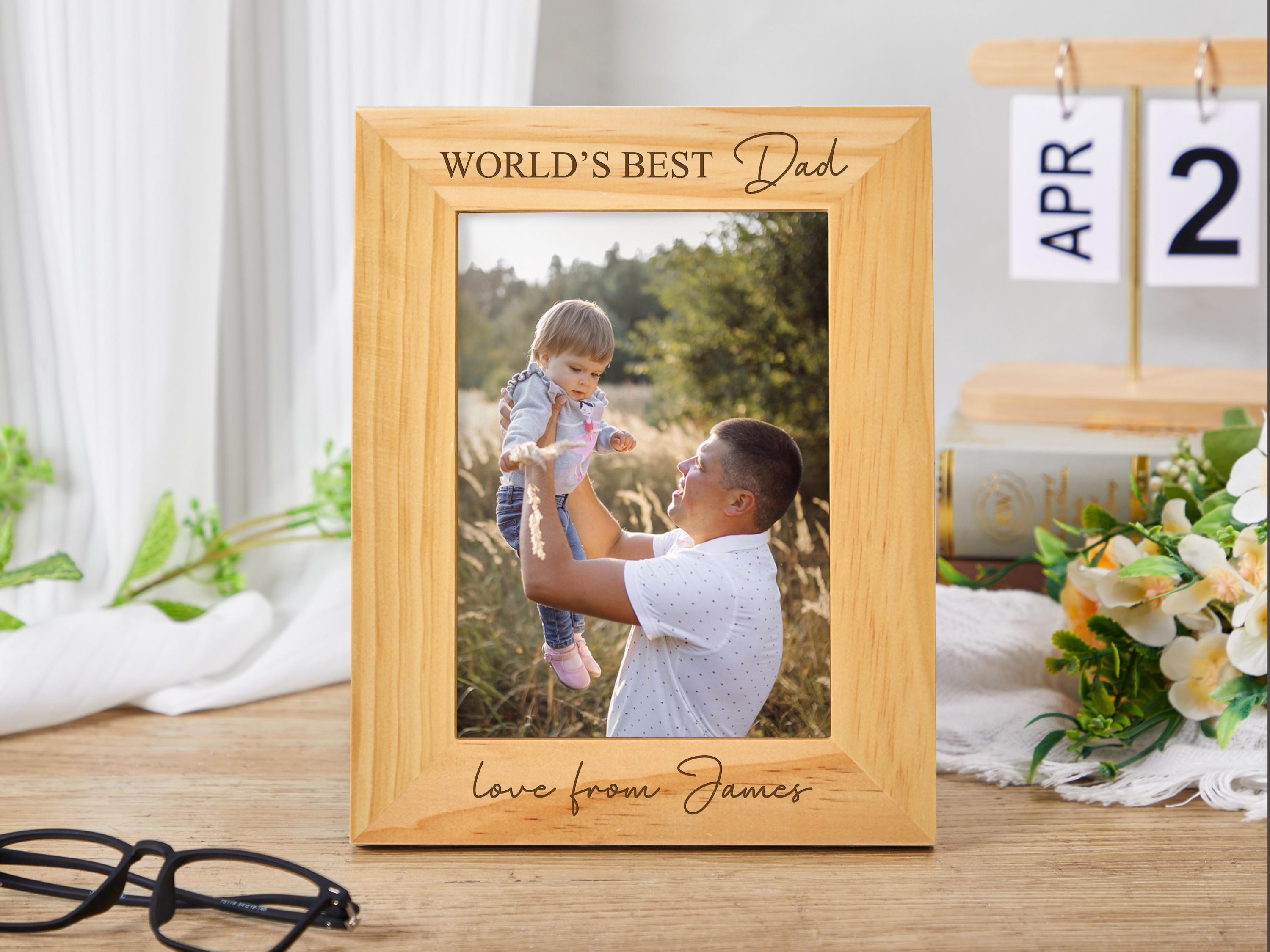 Personalized Daddy Picture Frame,custom Father's Day Frame,engraved ...