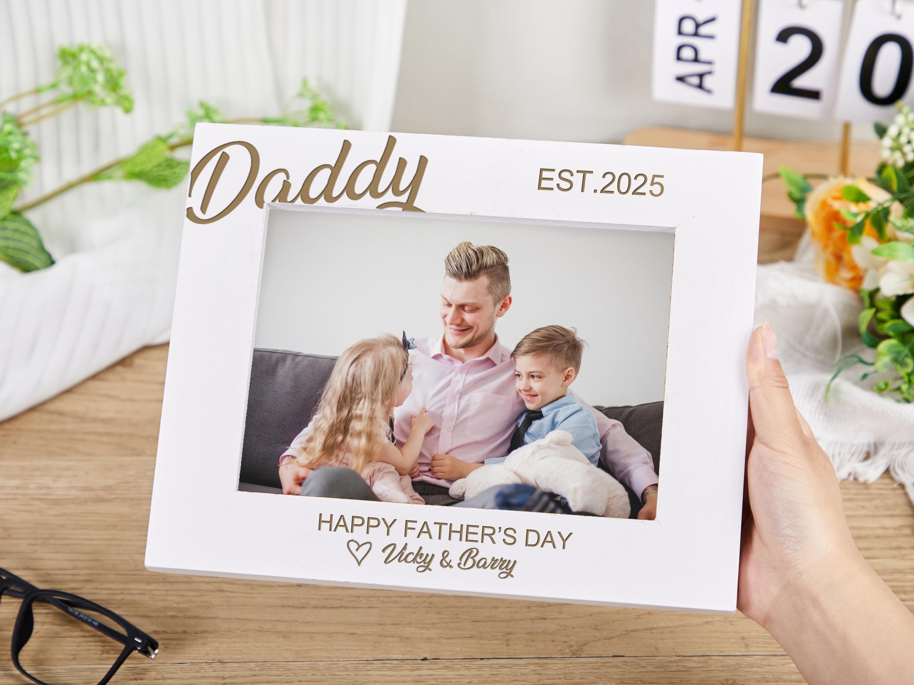 Personalized Daddy Picture Frame,custom Father's Day Frame,engraved ...