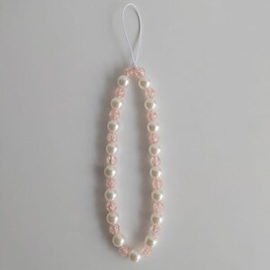 Cute Phone Charm,Phone Charm, Handmade Accessory, Beaded Charm, Baroque Pearl Phone Charm, Y2K Phone Charm, Elegant Phone Charm