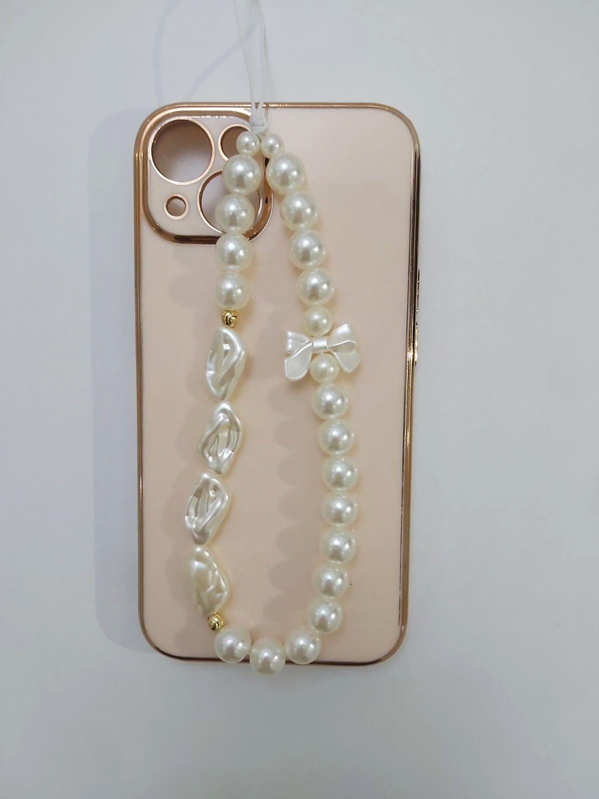 Cute Phone Charm, Phone Charm, Handmade Accessory, Beaded Charm, Baroque Pearl Phone Charm, Y2K Phone Charm, Elegant Phone Charm