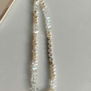 Cute Phone Charm, Personalized Phone Charm, Beaded Charm, Baroque Pearl Phone Charm, Y2K Phone Charm,Elegant Charm