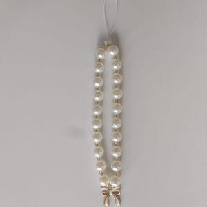 Cute Phone Charm, Phone Charm, Handmade Accessory, Beaded Charm, Baroque Pearl Phone Charm, Y2K Phone Charm, Elegant Phone Charm