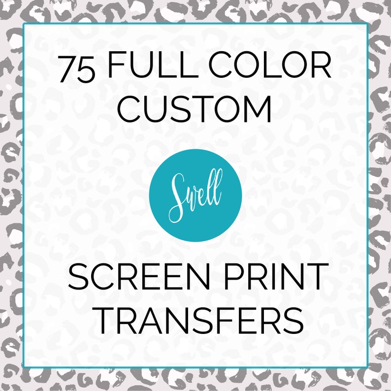 Printable screen print transfers