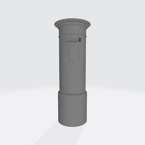 British Post Box - S02 3D-geprint modelspoorfiguur
