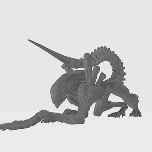 Krabbelnde Alien Xenomorph Figur - Perfektes Geschenk für ein DIY Malprojekt