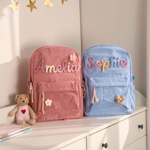 Personalisierte Kinder Rucksack - Leichte, langlebige Büchertasche für Kleinkinder für Alter - Verstellbare Träger - Büchertasche für Kleinkinder