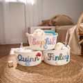 Personalized Basket · Baby Gift · Personalized Baby Shower Gift Basket · Rope Cotton Baby Gift Basket · Storage baskets · Toy Basket