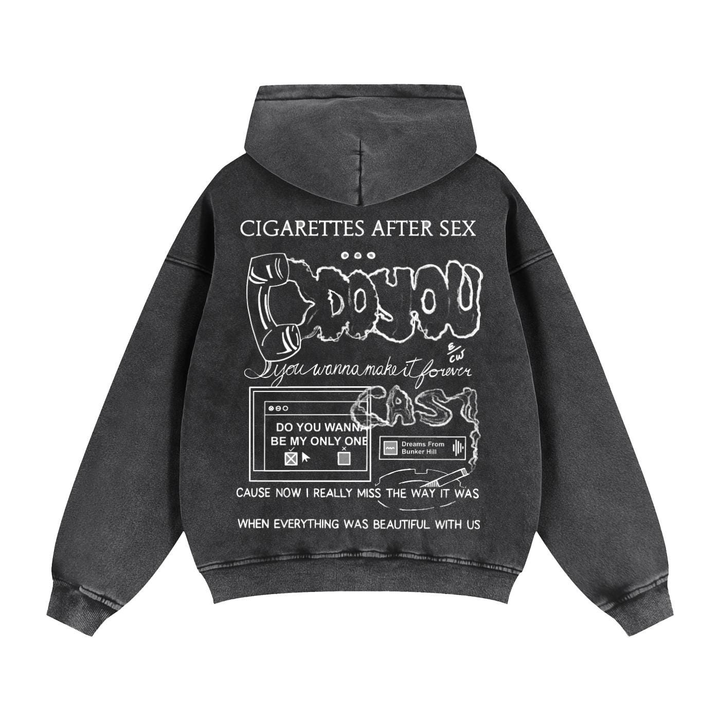 Cigarettes After Sex ロゴフーディXL スウェット パーカー