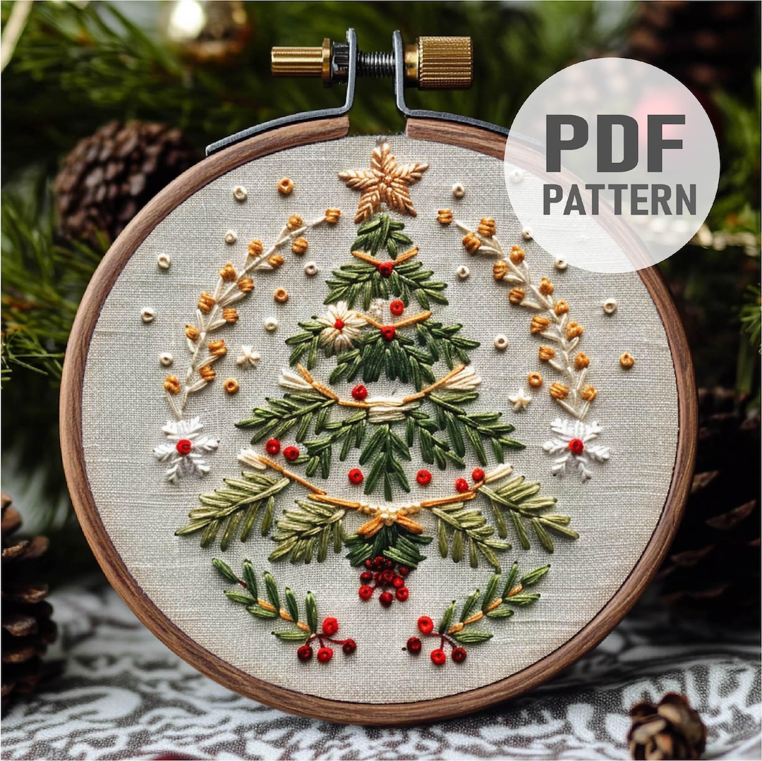 embroidery christmas patterns free