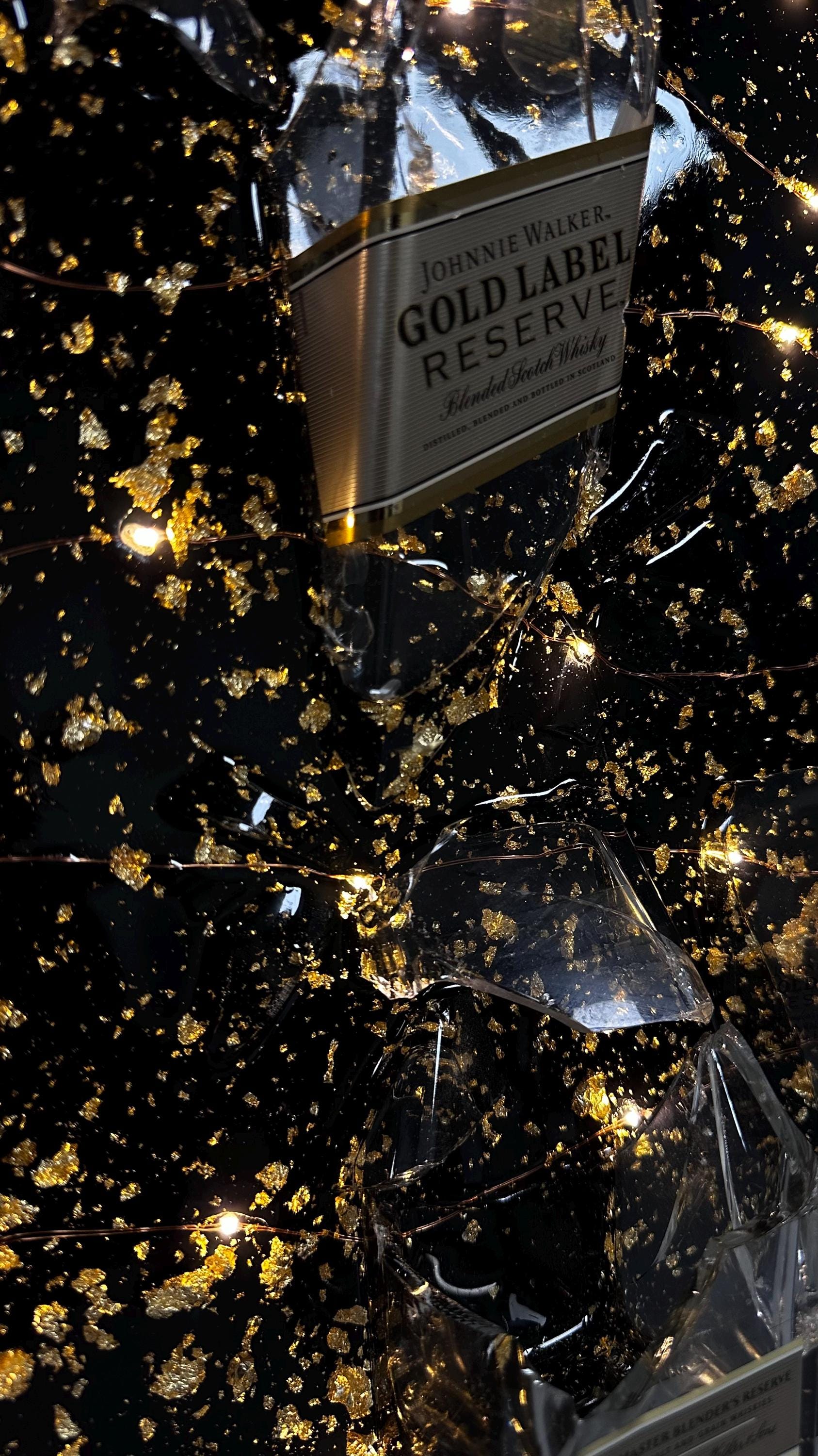 Illuminated Elegance: Johnnie Walker Gold Label Art Frame - Bottle