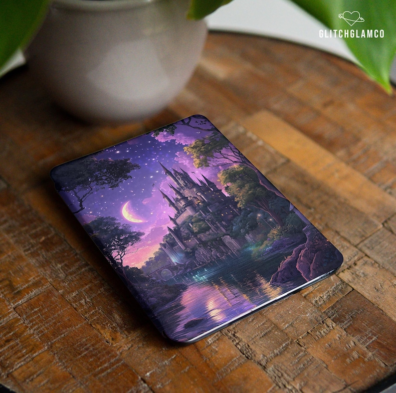Magic castle case for Kindle Oasis 3 Paperwhite 12th 11th gen 6.8 7 inch Colorsoft 2024 KPW Kindle Scribe Moon forest Kobo Libra Color 042 image 2