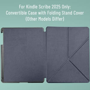 a Kindle Scribe 2025 cover, which is a convertible case with a folding stand cover designed for the Kindle e-reader.