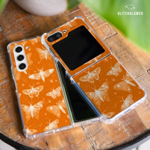 Moth phone case for Galaxy Z Flip 6 4 Z Flip 7 5 5g Z Fold 4 Samsung Z Fold 6 5g TPU plastic Moto Razr Plus Google Pixel 9 pro Fold gl021