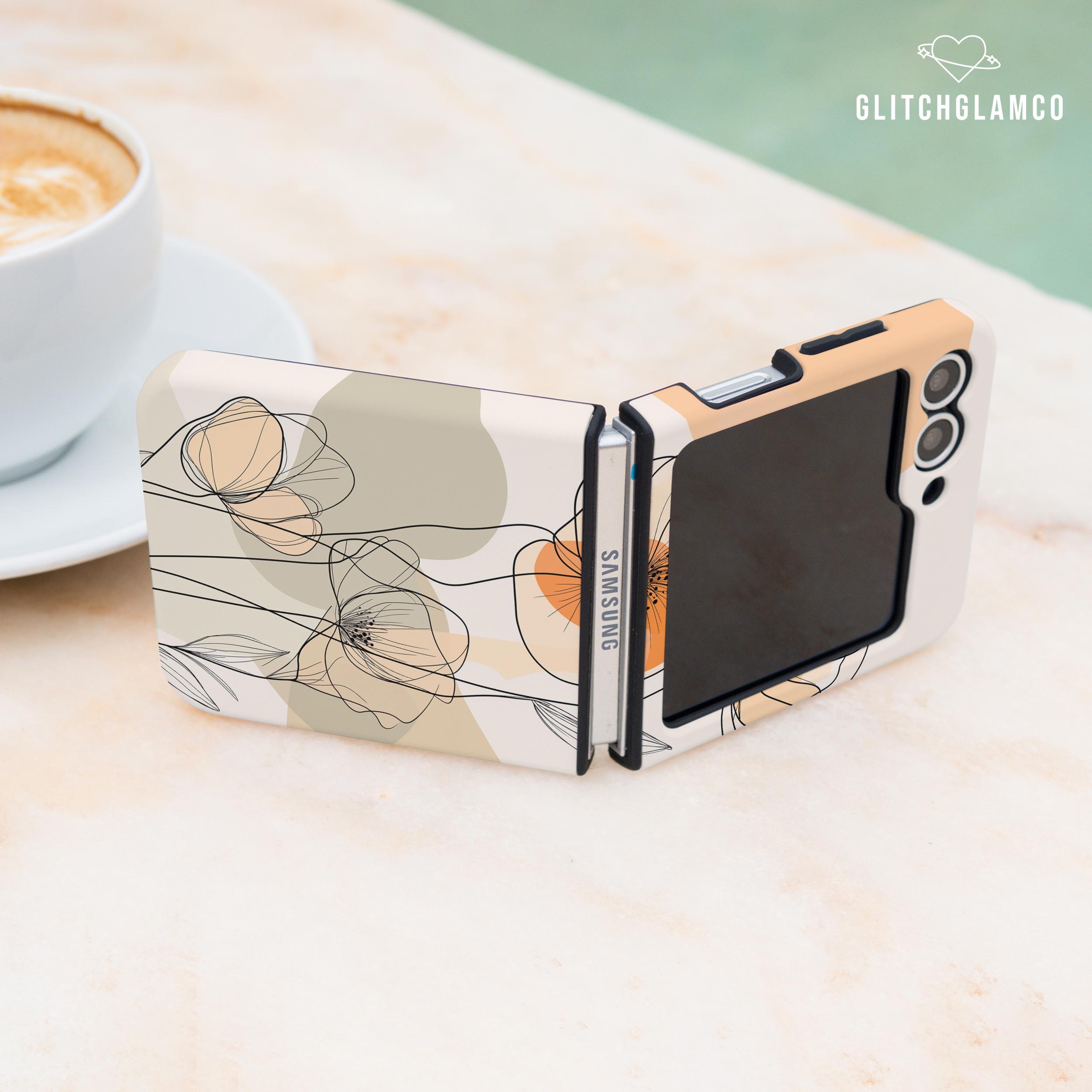 citrus　フラットケース Abstract Botanical Tough Case for Samsung Z Flip 6 Samsung Galaxy