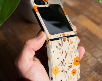 Field flower case for Samsung Z Fold 4 Z Fold 6 5g Z Flip 6 4 Z Flip 7 5 5g soft TPU plastic Moto Razr Plus Google Pixel 9 pro Fold gl006