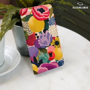 Plånboksfodral med blommotiv till Moto Edge Stylus G Power Google Pixel Flip Korthållare Pixel 10 9 8 8a 7 7a 6 gl127