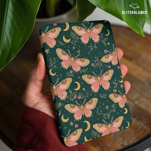 Funda Moon Moth para todos los nuevos Kindle Colorsoft 2024 Paperwhite de 12.ª y 11.ª generación de 6,8" y 7 pulgadas, KPW Scribe Oasis 3, Kobo Libra Color, funda vintage 023