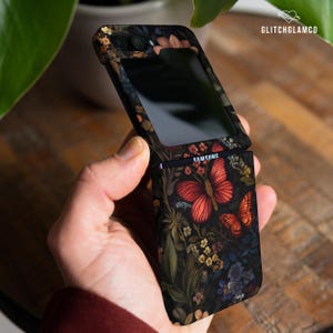 Butterfly floral case for Samsung Z Fold 5 4 Galaxy Z Fold 6 5g Z Flip 4 Z Flip 5 3 soft TPU plastic Moto Razr Plus Pixel 9 pro Fold gl019