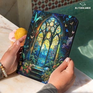 Gothic window case for iPad Pro 2022, iPad 10.2" 10.9" 11" 12.9", iPad Air Pro Mini 4 5 6, iPad Air Pro Mini 6 7, iPad 10th 9th 8 Gen gli019