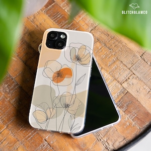 Floral Line art case Moto G Stylus 5G 2024 5G uw ace Moto G Power 5G G Play 2023 Edge 60 Moto E6s ONE Motorola G84 G9 G32 G7 G54 G53 gl009