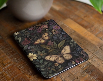 Dark floral butterfly case for Kindle Colorsoft 2024 Paperwhite 12 11th gen 6.8" 7 in KPW Scribe 2025 Oasis 3 Kobo Libra 022