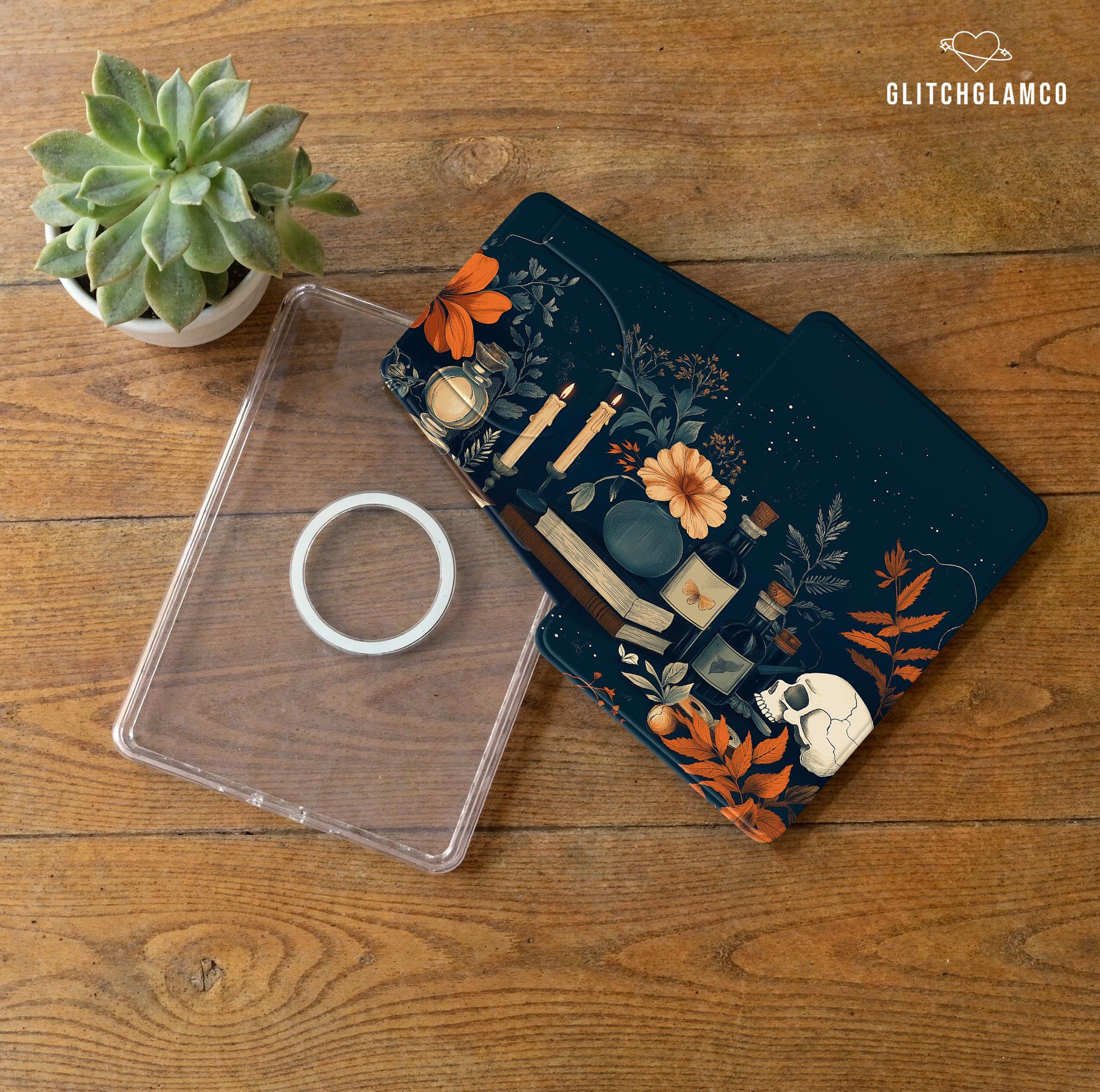 Magnetic Detachable case for Kobo Libra Kobo Color BW Kindle Colorsoft 2024 Paperwhite 12th 11th gen 6.8" 7 inch Skull 003
