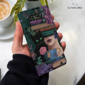 Book lover wallet case for Google Pixel 10 9 8 8a 7 7a 6 & Moto G Flip Card Holder Cover Moto G Stylus Power Edge gl123 image 1