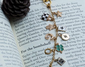 Charms personalizados para Kindle y iPad, accesorio para Kindle, cadena con dijes para lector electrónico con conector en forma de corazón, regalo para lector de libros electrónicos Kobo Kindle