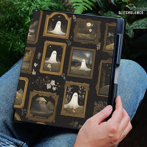Ghost cover for reMarkable 2 10.3&quot;, Paper pro 11.8&quot; Protective Folio Flip with Built-in Pen Holder Slot, Custom Remarkable case Gift gli010