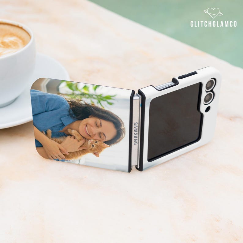 Custom photo tough case for Samsung Z Flip 7 FE Galaxy Z Flip 6, personalized protective cover image 5