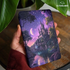 Magic castle case for Kindle Oasis 3 Paperwhite 12th 11th gen 6.8 7 inch Colorsoft 2024 KPW Kindle Scribe Moon forest Kobo Libra Color 042 image 1