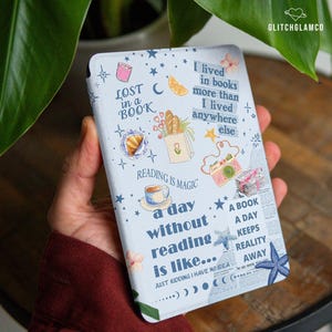 Funny book lover gift case for Kindle Colorsoft 2024 Paperwhite 12th 11 gen 6.8" 7 inch Case KPW Scribe Kindle Oasis 3 Cover Kindle 2022 037