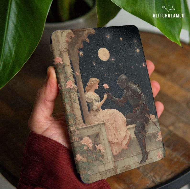 Knight romance case for Kindle Paperwhite 12th 11th gen 6.8" 7 inch Colorsoft 2024 KPW Scribe Kindle Oasis 3 Kobo Libra Kobo Color BW 067 image 3