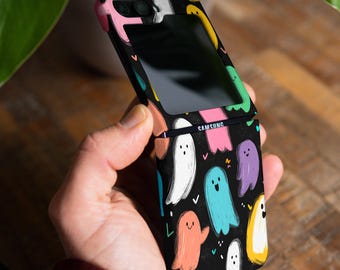 Simpatica custodia a forma di fantasma per Moto Razr Plus 2025 Samsung Z Flip 7 6 Z Flip 5 Z Galaxy Flip 7 FE Fold 7 Z Fold 6 5g Z Fold 4 TPU Pixel 9 pro gl063