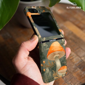 Mushroom case for Samsung Galaxy Z Fold 6 5g Z Flip 6 4 Z Flip 7 5 5g Z Fold 4 soft TPU plastic Moto Razr Plus Google Pixel 9 pro Fold gl010
