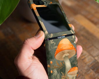 Mushroom case for Samsung Galaxy Z Fold 6 5g Z Flip 6 4 Z Flip 7 5 5g Z Fold 4 soft TPU plastic Moto Razr Plus Google Pixel 9 pro Fold gl010