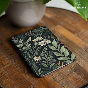 Ciemne etui botaniczne do Kindle Colorsoft 2024 Paperwhite 12. 11. generacji 6,8" 7 cali Kobo KPW Scribe Kindle Oasis 3 Cover Kindle 2022 02