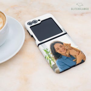 Custom photo tough case for Samsung Z Flip 7 FE Galaxy Z Flip 6, personalized protective cover image 4