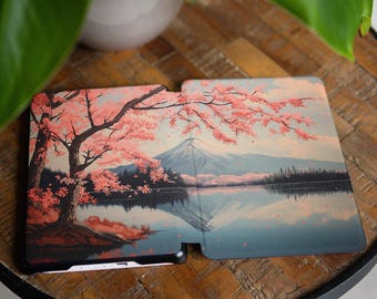 Japanese sakura case for Paperwhite 12th 11th gen 7 inch 6.8" Kindle Colorsoft 2024 Case KPW Scribe Kindle Oasis 3 Cover Kindle 2022 021