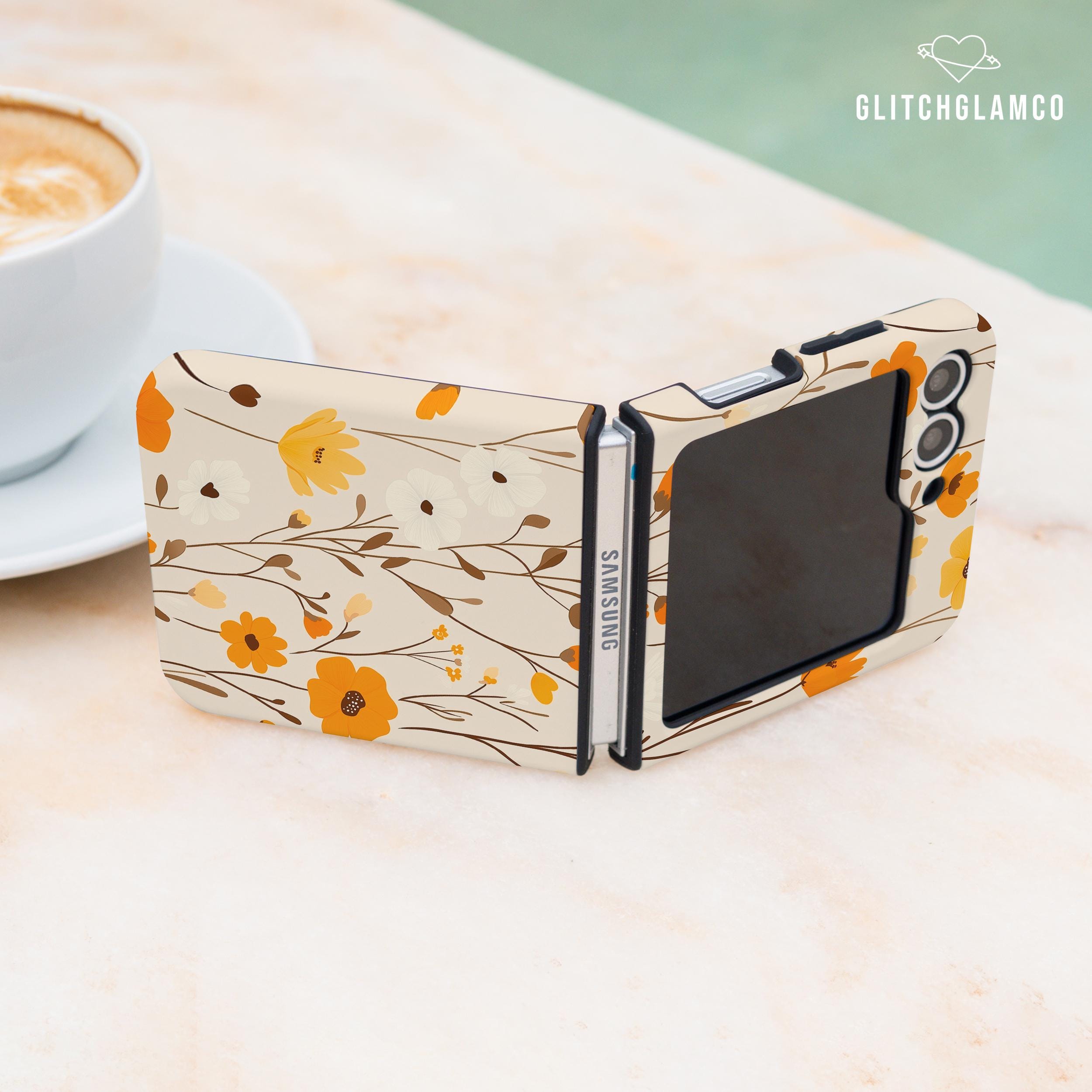 Wild Flower Tough Case for Galaxy Z Flip 6 Samsung Z Flip 6