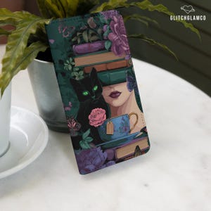 Book lover wallet case for Google Pixel 10 9 8 8a 7 7a 6 & Moto G Flip Card Holder Cover Moto G Stylus Power Edge gl123 image 2