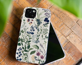 Funda con diseño de flores de campo para Sony xz3 xa2 Xperia 10 Vi 5iii Sony 1 V Lg g8 g8x thinq LG Stylo 6 LG K51 K92 Velvet 5G OPPO A54 5G Nokia G300 XR20 gl008