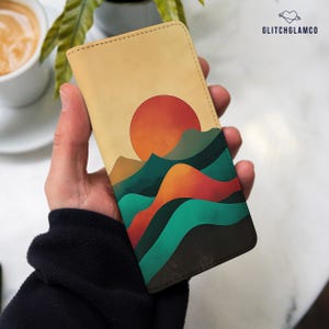 Mountain wallet case for iPhone 15 pro max 16 plus 14 13 12 xr 8 SE Samsung s23 S24 FE S22 S21 S20 A56 S25 A53 Google Pixel 8a 7a 6 9 gl016w