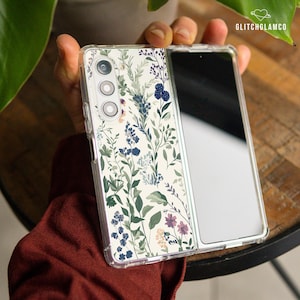 Wild flower case for Samsung Z Fold 6 5g Z Fold 4 Z Flip 6 4 Z Flip 7 5 5g soft TPU plastic Moto Razr Plus Google Pixel 9 pro Fold gl008