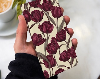 Tulip wallet case for Samsung A56 5g S24 FE s23 S22 S21 S20 S25 A53 iPhone 16 plus 15 pro max 14 13 12 xr 8 SE Google Pixel 8a 7a 6 9 gl018w