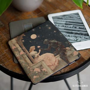 Knight romance case for Kindle Paperwhite 12th 11th gen 6.8" 7 inch Colorsoft 2024 KPW Scribe Kindle Oasis 3 Kobo Libra Kobo Color BW 067 image 1