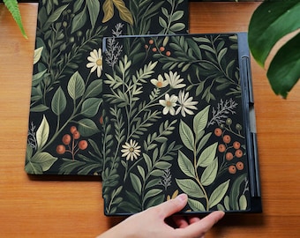 Wild flower case for reMarkable Paper pro 11.8" reMarkable 2 10.3 inch Folio Flip with Built-in Pen Holder Slot, Paper Pure gli002
