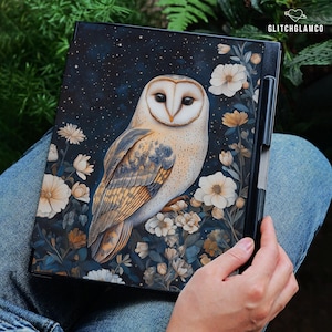 Owl case for reMarkable 2 10.3&quot; reMarkable Paper pro 11.8&quot; Protective Folio Flip with Built-in Pen Holder Slot, Remarkable Cover Gift gli039